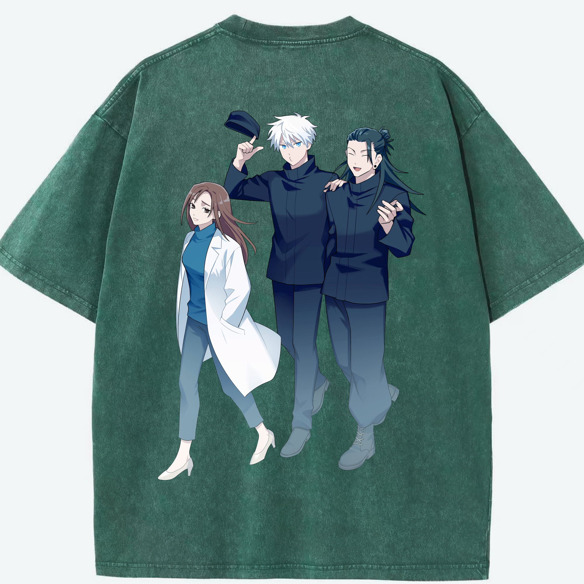 （画像用） 呪術廻戦 Jujutsu Kaisen 綿100% ヴィンテージ風 半袖Tシャツ（背面プリント）